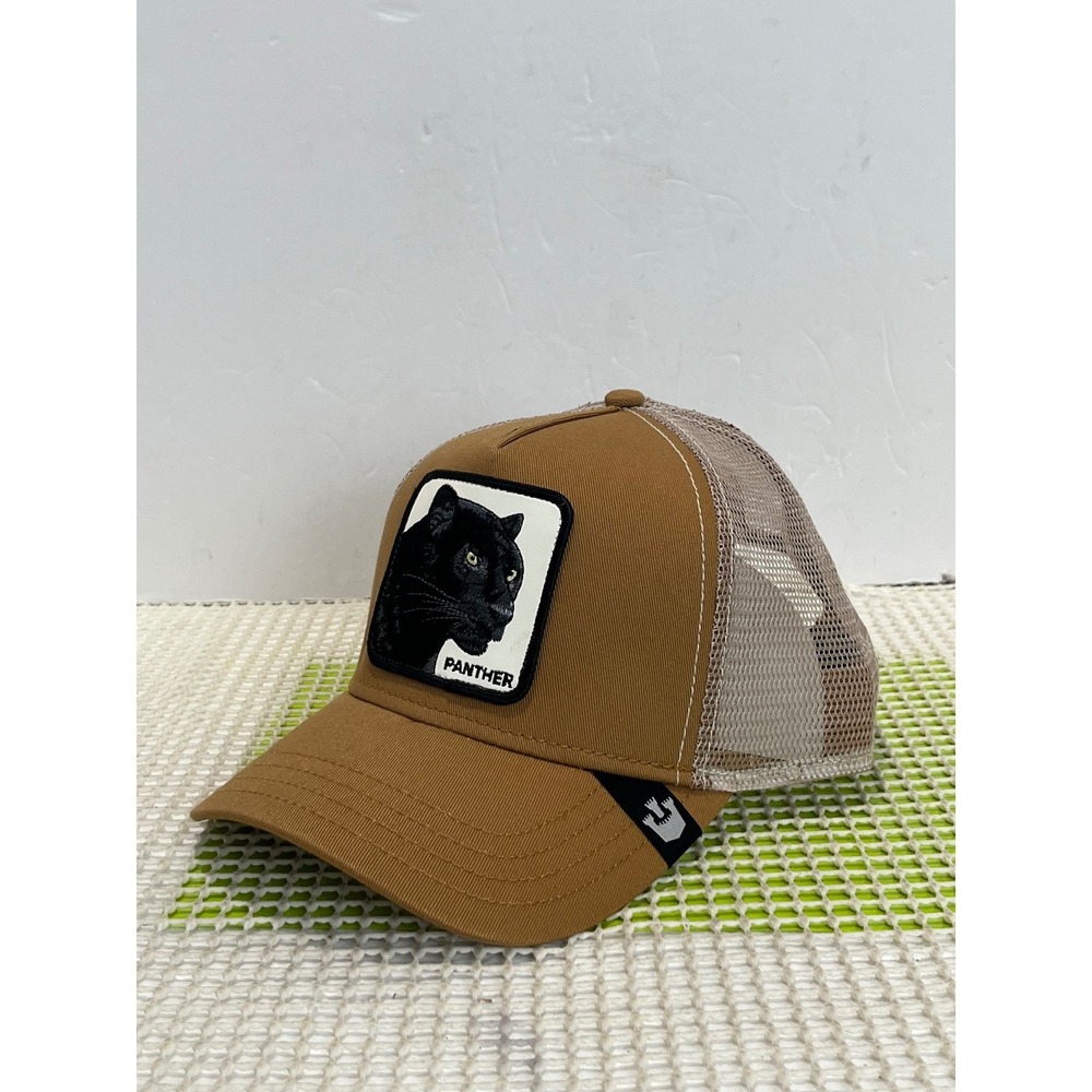 Goorin Bros Panther Palace Trucker Hat Khaki The Farm Black Panther OS NWT